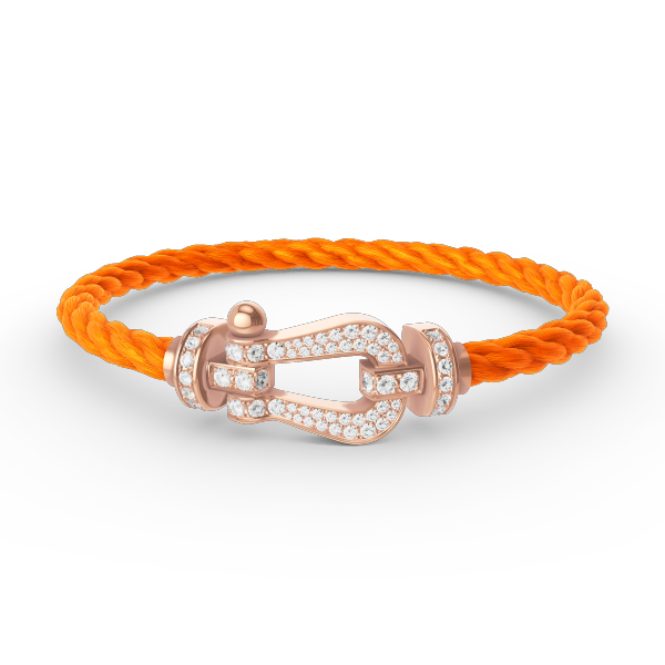 ¡®Glow Jewelry¡¯FORCE LARGE HORSESHOE FULL DIAMOND BRACELET ROSE GOLD