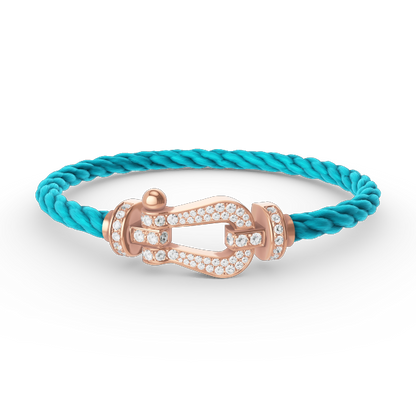 ¡®Glow Jewelry¡¯FORCE LARGE HORSESHOE FULL DIAMOND BRACELET ROSE GOLD