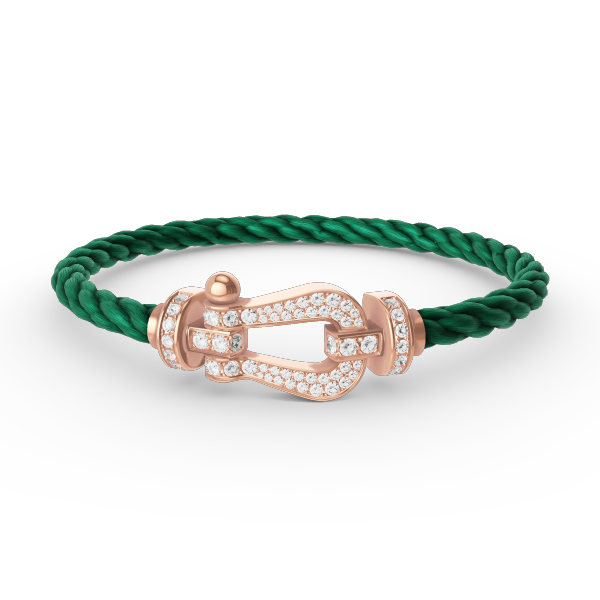 ¡®Glow Jewelry¡¯FORCE LARGE HORSESHOE FULL DIAMOND BRACELET ROSE GOLD
