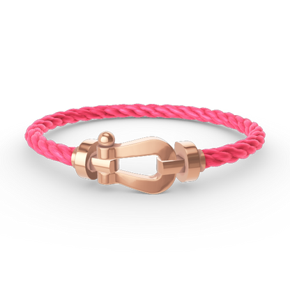 ¡®Glow Jewelry¡¯FORCE LARGE HORSESHOE NO DIAMOND BRACELET ROSE GOLD