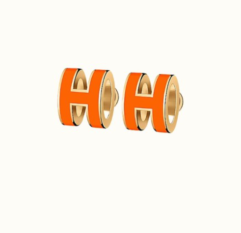 [Glow Jewelry]MINI POP H EARRINGS ORANGE