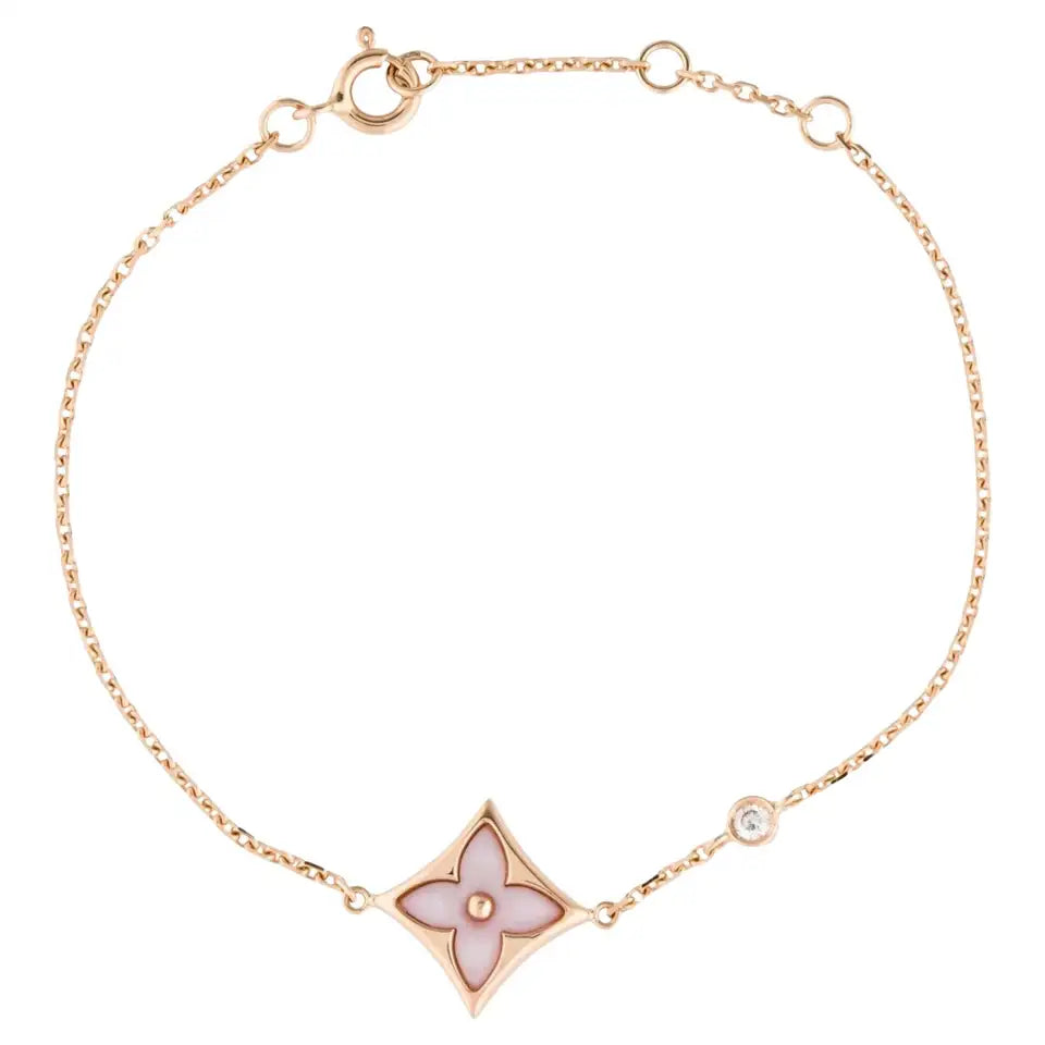 ¡®Glow Jewelry¡¯STAR 1 DIAMOND PINK GOLD BRACELET