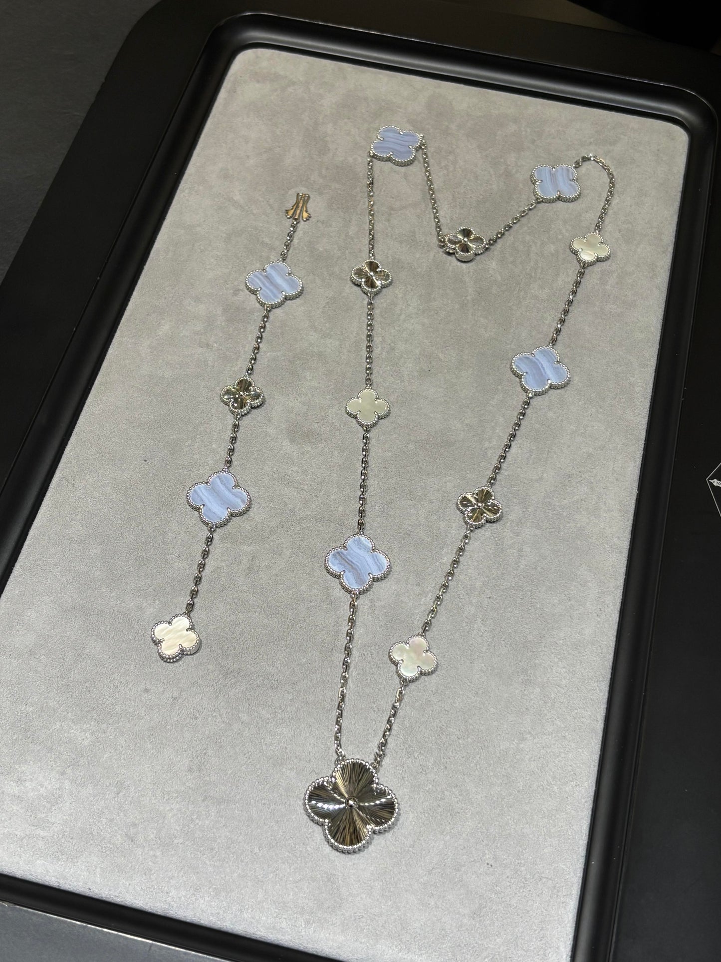 [¡®Glow Jewelry¡¯] 25 NEW CLOVER 15 MOTIFS PURPLE CHALCEDONY