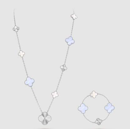 [¡®Glow Jewelry¡¯] 25 NEW CLOVER 15 MOTIFS PURPLE CHALCEDONY
