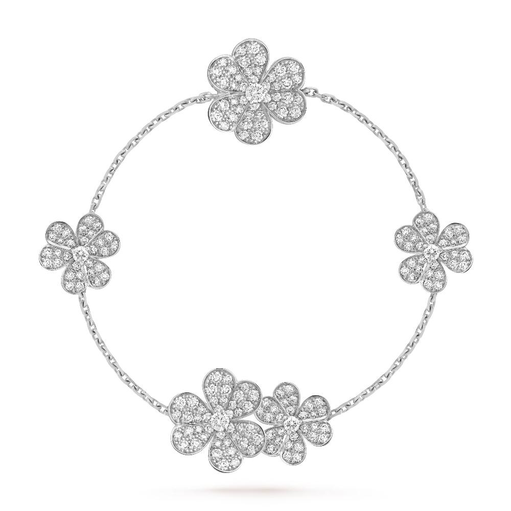 [Glow Jewelry]FRIVOLE SILVER 5 FLOWERS BRACELET