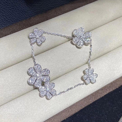 ¡®Glow Jewelry¡¯FRIVOLE SILVER 5 FLOWERS BRACELET