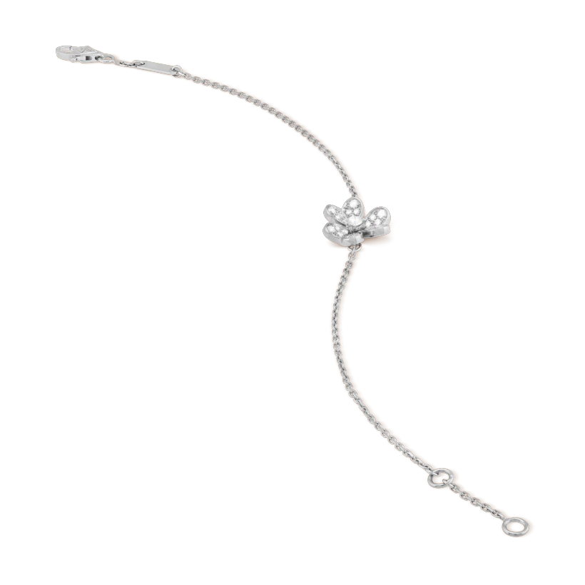 [Glow Jewelry]FRIVOLE SILVER FLOWER DIAMOND BRACELET