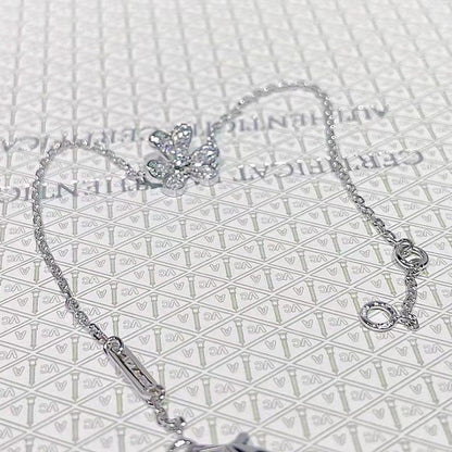 ¡®Glow Jewelry¡¯FRIVOLE SILVER FLOWER DIAMOND BRACELET