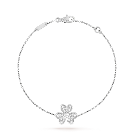 [Glow Jewelry]FRIVOLE SILVER FLOWER DIAMOND BRACELET