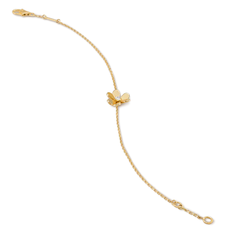 ¡®Glow Jewelry¡¯FRIVOLE GOLD FLOWER PINK MALACHITE BRACELET