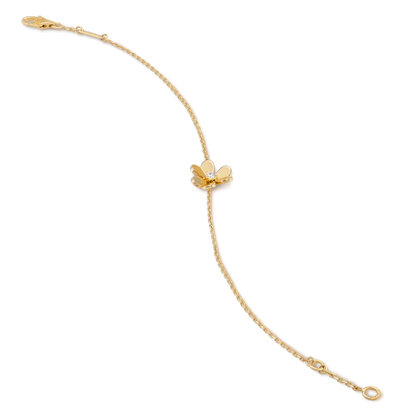 ¡®Glow Jewelry¡¯FRIVOLE GOLD FLOWER PINK MALACHITE BRACELET
