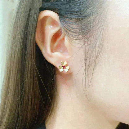 [Glow Jewelry]FRIVOLE  FLOWER PINK EARRINGS