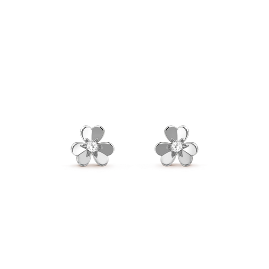 [Glow Jewelry]FRIVOLE MINI SILVER FLOWER EARRINGS