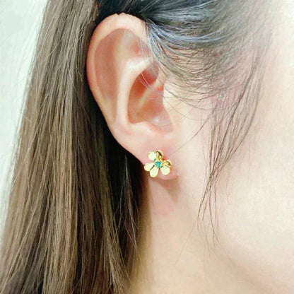 ¡®Glow Jewelry¡¯FRIVOLE  FLOWER MALACHITE EARRINGS
