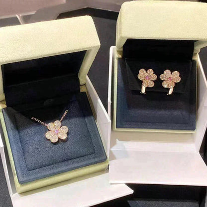 ¡®Glow Jewelry¡¯FRIVOLE ROSE GOLD FLOWER DIAMOND NECKLACE