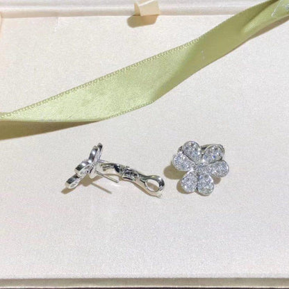 ¡®Glow Jewelry¡¯FRIVOLE SILVER FLOWER DIAMOND EARRINGS