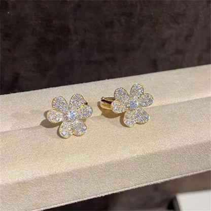 ¡®Glow Jewelry¡¯FRIVOLE GOLD FLOWER DIAMOND EARRINGS