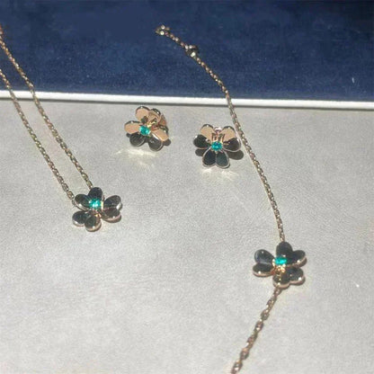¡®Glow Jewelry¡¯FRIVOLE  FLOWER MALACHITE EARRINGS