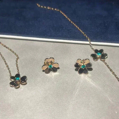 ¡®Glow Jewelry¡¯FRIVOLE  FLOWER MALACHITE EARRINGS