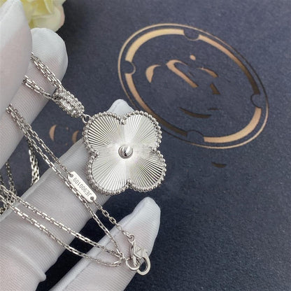 [Glow Jewelry]CLOVER 25MM SILVER BIG CLOVER NECKLACE