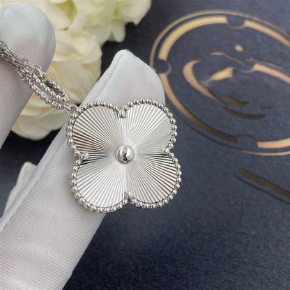 ¡®Glow Jewelry¡¯CLOVER 25MM SILVER BIG CLOVER NECKLACE