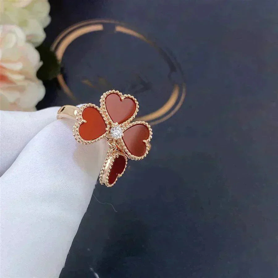 [Glow Jewelry]SWEET CLOVER CARNELIAN RING