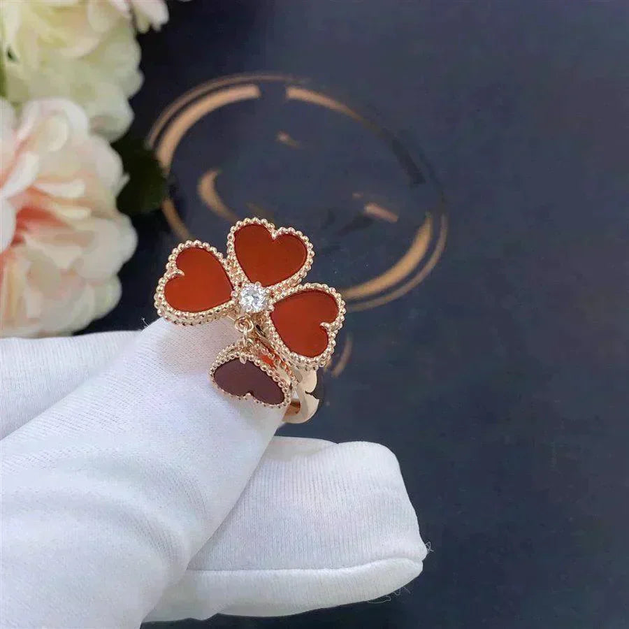 [Glow Jewelry]SWEET CLOVER CARNELIAN RING