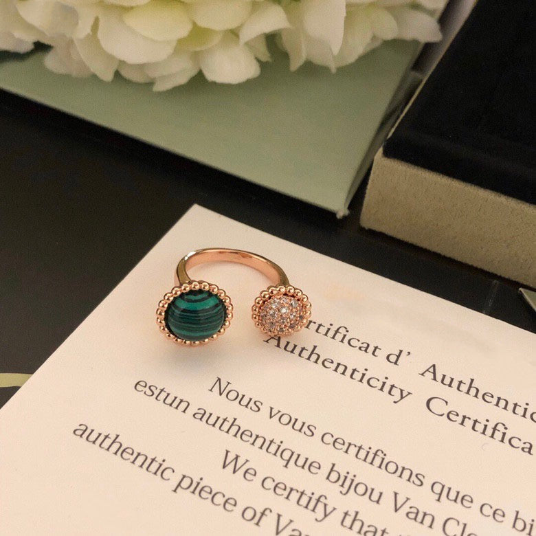¡®Glow Jewelry¡¯PERLEE COULEURS DIAMOND ROSE GOLD BETWEEN THE FINGER RING