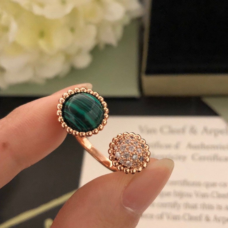 ¡®Glow Jewelry¡¯PERLEE COULEURS DIAMOND ROSE GOLD BETWEEN THE FINGER RING