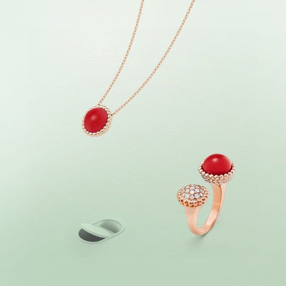 ¡®Glow Jewelry¡¯PERLEE COULEURS DIAMOND ROSE GOLD BETWEEN THE FINGER RING