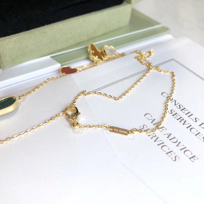 ¡®Glow Jewelry¡¯LUCKY SPRING 4 MOTIFS ROSE GOLD NECKLACE