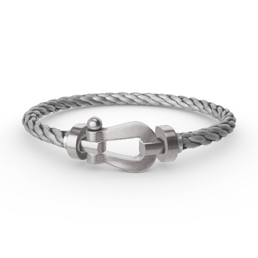 [Glow Jewelry]FORCE LARGE HORSESHOE NO DIAMOND BRACELET SILVER
