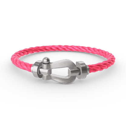 [Glow Jewelry]FORCE LARGE HORSESHOE NO DIAMOND BRACELET SILVER