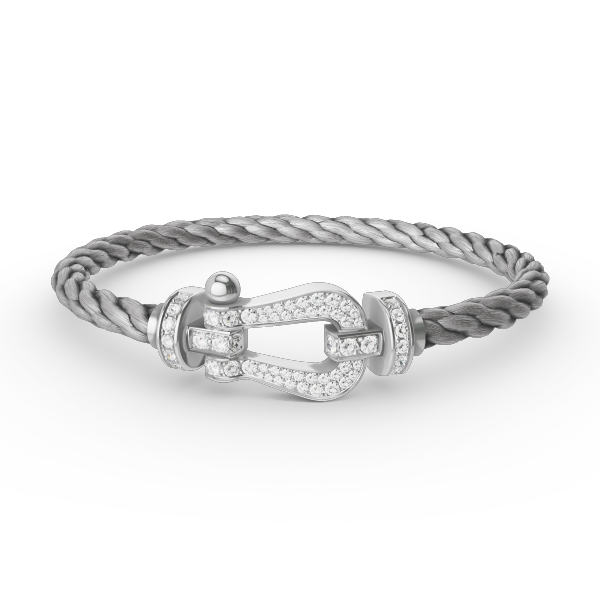 ¡®Glow Jewelry¡¯FORCE LARGE HORSESHOE FULL DIAMOND BRACELET SILVER