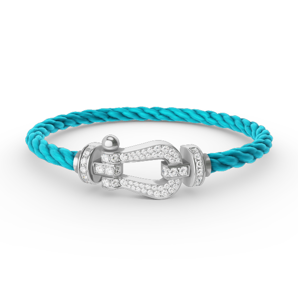 ¡®Glow Jewelry¡¯FORCE LARGE HORSESHOE FULL DIAMOND BRACELET SILVER