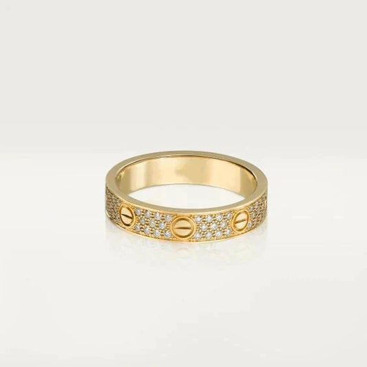 [Glow Jewelry]LOVE RING 3.6MM DIAMOND PAVED