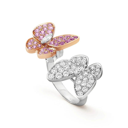 ¡®Glow Jewelry¡¯TWIN BUTTERFLY DIAMOND RING
