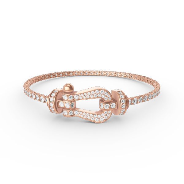 ¡®Glow Jewelry¡¯FORCE  LARGE HORSESHOE FULL DIAMOND TENNIS BRACELET