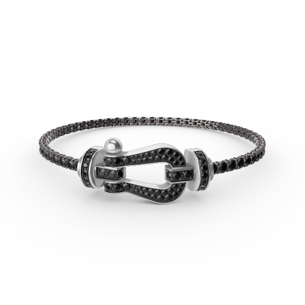 [Glow Jewelry]FORCE  LARGE HORSESHOE FULL DIAMOND TENNIS BRACELET